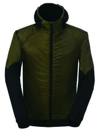 JUTIS - ECO pánská hybridní bunda PRIMALOFT - army green - XL