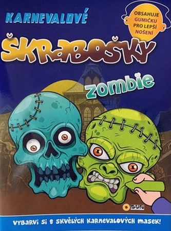 Karnevalové škrabošky Zombie