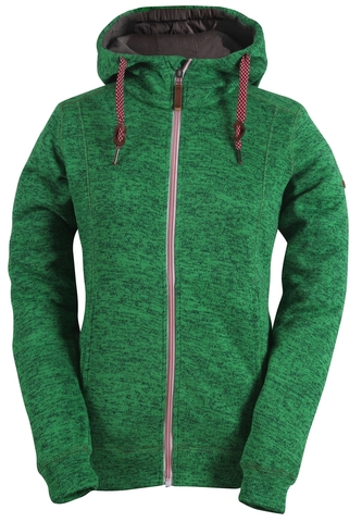 FAGERHULT- dámská mikina s kapucí (wavefleece,DWR) - zelená - 36