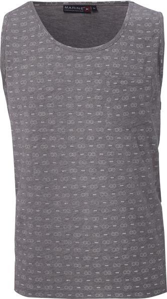 MARINE - Pánské triko bez rukávů - Grey mel - L