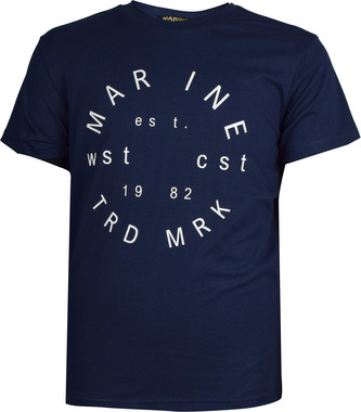 MARINE - Pánské triko s krátkým rukávem - Navy - XL