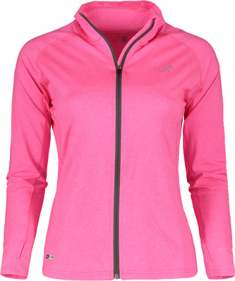 HJORTBERGET - dámská funkční celorozepínací mikina - růžová melange - 34