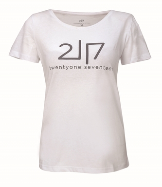 VIDA - dámské bavlněné triko s kr. rukávem - bílé - 34