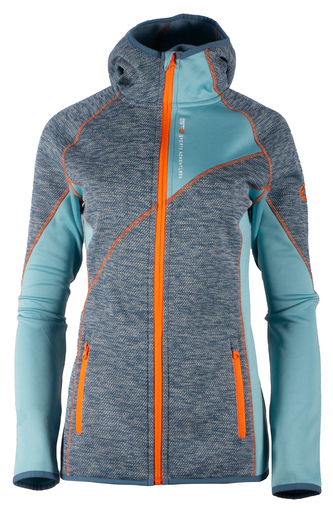 GTS 3018 L S20 - Dámská fleece mikina s kapucí - smoke - 40