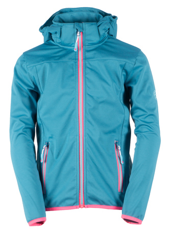 GTS 4013 K S0 - Dětská 3L softshell bunda - aqua - 128