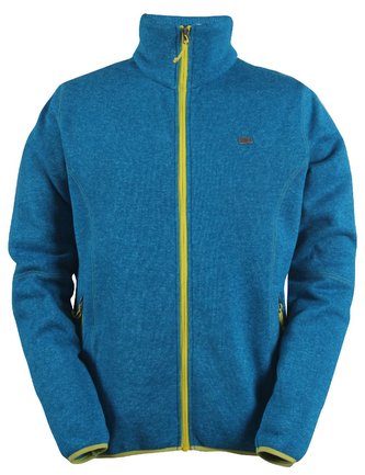 TOBO -pánský svetr se zipem (flatfleece) - modrý - XXL