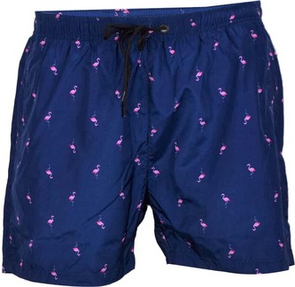 MARINE - dětské/pánské plážové šortky - Pink comb - M