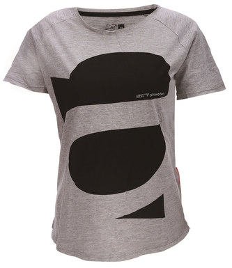 APELVIKEN - dámské triko s kr.rukávem - šedé melange - 34