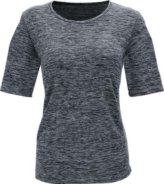 OXIDE - Dámské funkční bezešvé triko s krátkým rukávem - Grey mel. - S/M