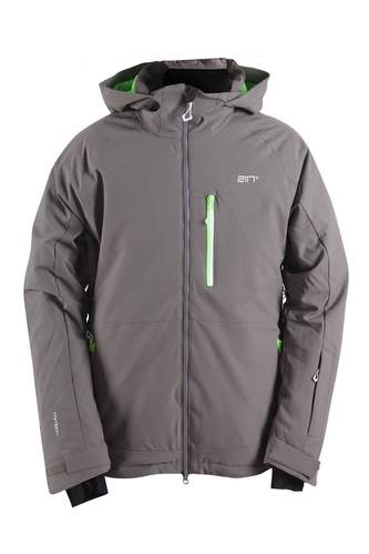 BASTE - pánská ECO lyž. bunda - šedá - XXL