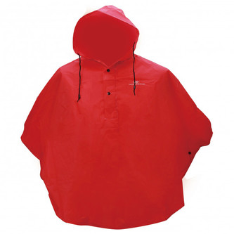 GESTAD - poncho do děště juniorské - červená - onesize
