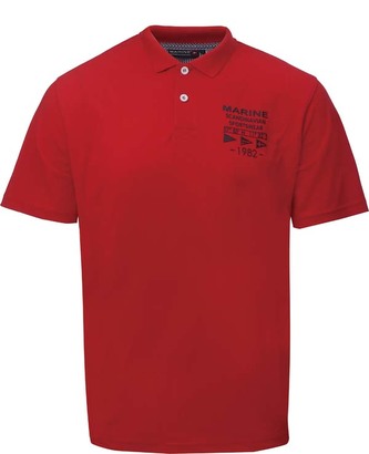 MARINE - pánské polo tričko - Red - 4XL