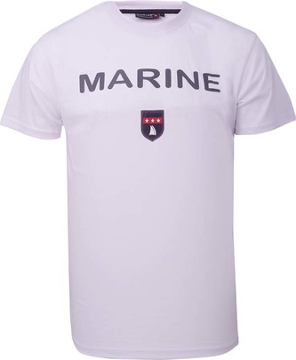 MARINE - pánské triko - White - M