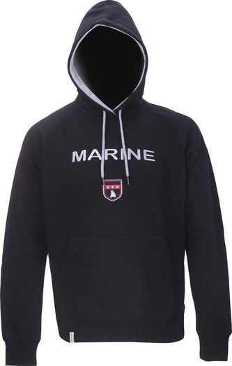 MARINE - pánská mikina s kapucí - black - L