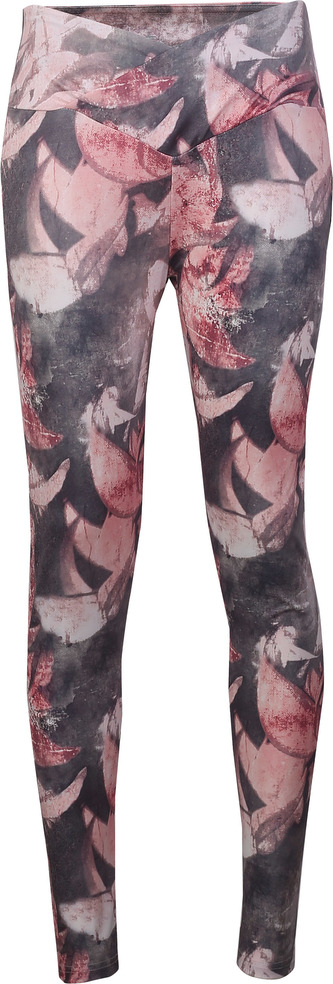 OXIDE - Dámské elastické dlouhé legíny - Pink Comb - L