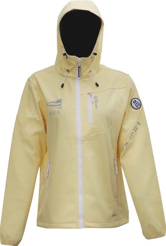 MARINE - dámská softshell.bunda s kapucí - Lemon - XXL