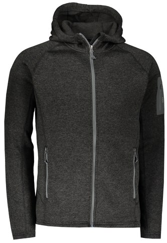 GULLABO - pánská fleecová mikina - černá - 4XL