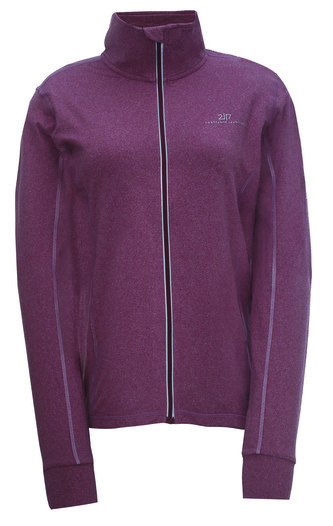 EKUDDEN - dámská powefleece mikina - Wine Red - 44