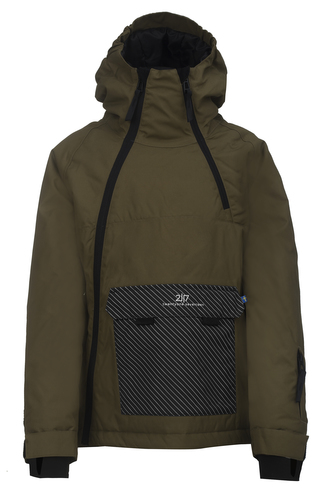 LILLHEM - ECO dětská 2L lyžařská bunda - army green - 128