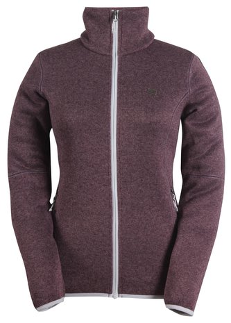 TOBO - dámský svetr se zipem (flatfleece) - fialový - 36