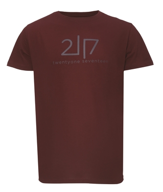 VIDA - dámské bavlněné triko s kr. rukávem, wine red - 40