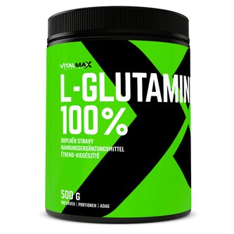 Vitalmax 100% L-Glutamin - Bez příchutě - 500 Gramů