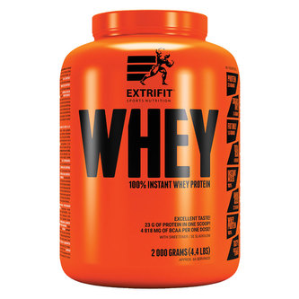 Extrifit 100% Instant Whey Protein 80 - Jahoda - 2000 Gramů Extrifit 100% Instant Whey Protein 80 - Jahoda - 2000 Gramů