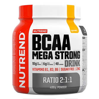 Nutrend BCAA Mega Strong Drink - Mango - 400 Gramů