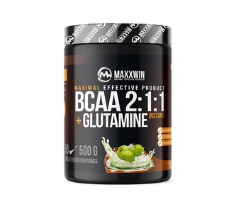 MaxxWin BCAA + Glutamine - Zelené jablko - 500 Gramů
