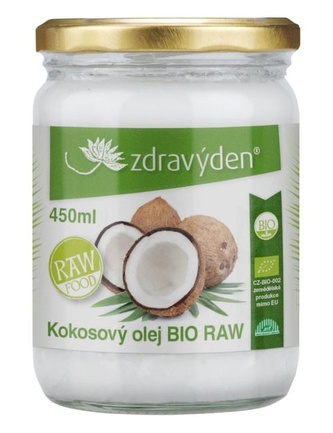 Zdravý den Kokosový olej BIO RAW - 450ml