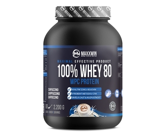 MaxxWin 100% WHEY 80 - Kapučíno - 2200 Gramů