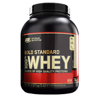 Optimum Nutrition Gold Standard 100% Whey - Vanilková zmrzlina - 2270 Gramů