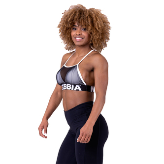 Nebbia Mesh sport bra 692 - Bordová - M