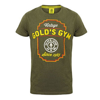 Gold's Gym Pánské tričko Vintage - Tmavě šedá - M