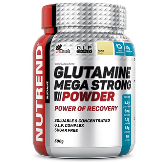 Nutrend Glutamine Mega Strong Powder - Hruška - 500 Gramů