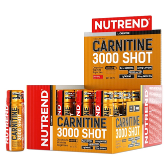 Nutrend Carnitine 3000 Shot - Jahoda - 1200ml