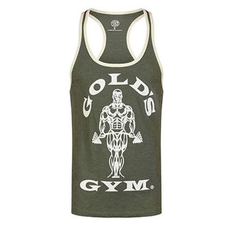 Gold's Gym Pánské tílko Joe Contrast - Armádní - XXL