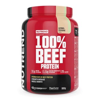 Nutrend 100% Beef Protein - Mandle, Pistácie - 900 Gramů