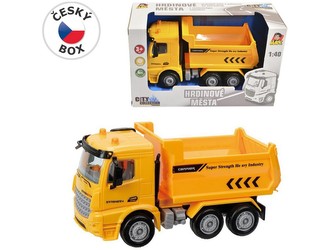 Auto stavební na setrvačník, 22x13cm