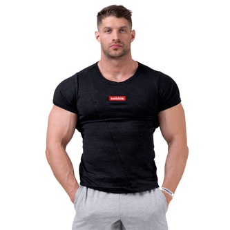Nebbia Red Label Muscle Back tričko 172 - Černá - XL