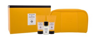 Acqua di Parma Collezione Barbiere kolínská voda Colonia 20 ml + krém na holení 40 ml + emulze po holení 40 ml + kosmetická taštička