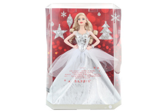 Barbie Vánoční panenka blondýnka GXL18