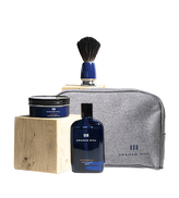 Graham Hill SHAVING SET SHAVING Brush + CASINO Shaving Soap Bar 85 g + MIRABEAU After Shave Tonic 100 ml + kosmetická taška holící set