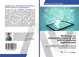 Werkzeug zur Aufwandsschätzung von SAPUI5 basierten Applikationen