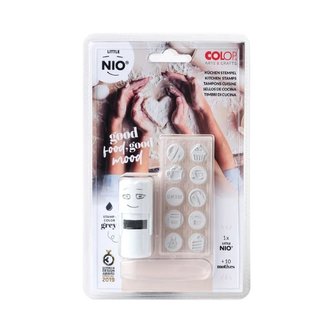 COLOP Little NIO Kitchen (10 ks motivů+razítko+polštářek šedé barvy)