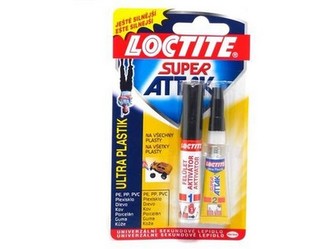 lepidlo vteřinové 2g + 4ml aktivátor ULTRA PLASTIC