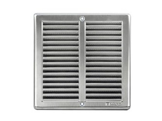 mřížka větrací se síťovinou 200x200mm nerez