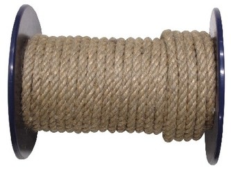 šňůra přírodní 4mm stáčená s PP (100m)