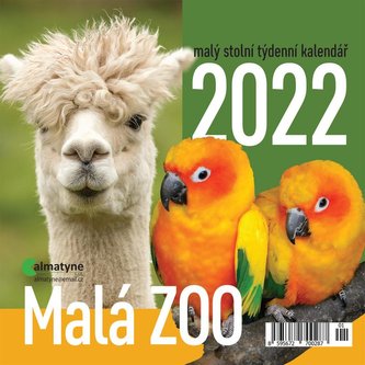 Kalendář 2022 -  Malá ZOO, malý stolní týdenní, 143 x 140 mm