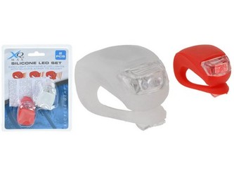 světlo LED silikon., 3 sv.režimy, ČRV+BÍ (2ks)